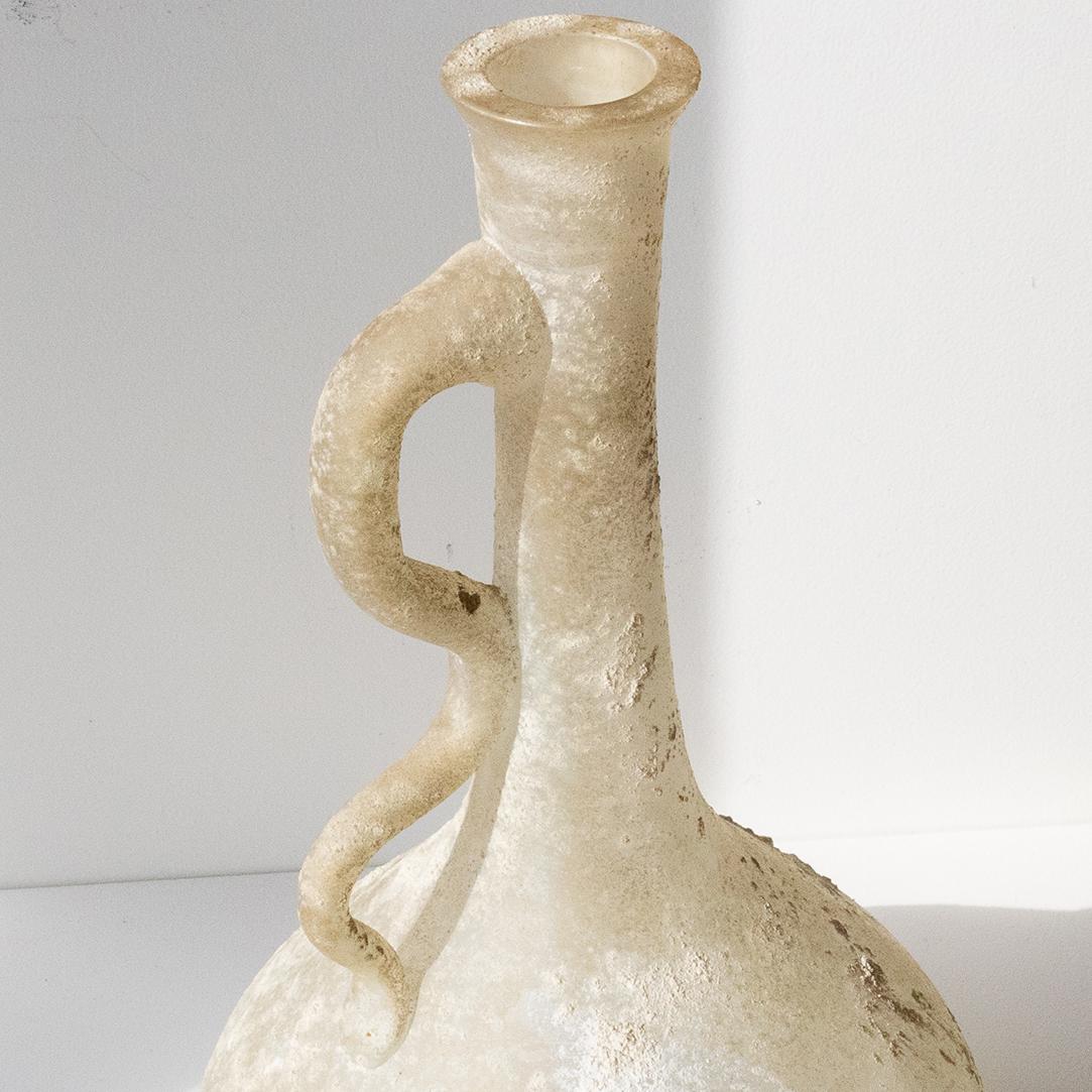 Italian Scavo Style Vase with Handle 1