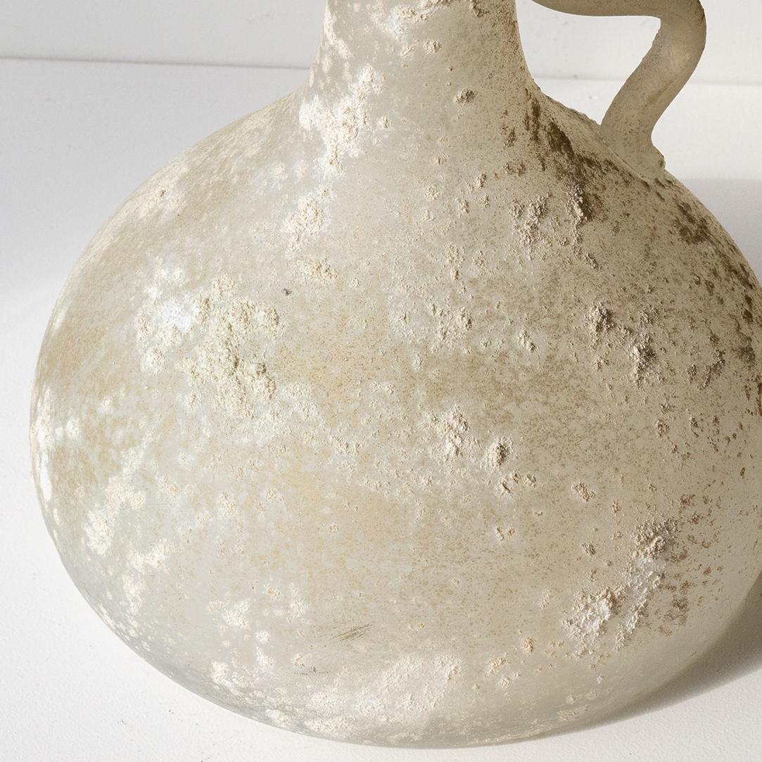 Italian Scavo Style Vase with Handle 2