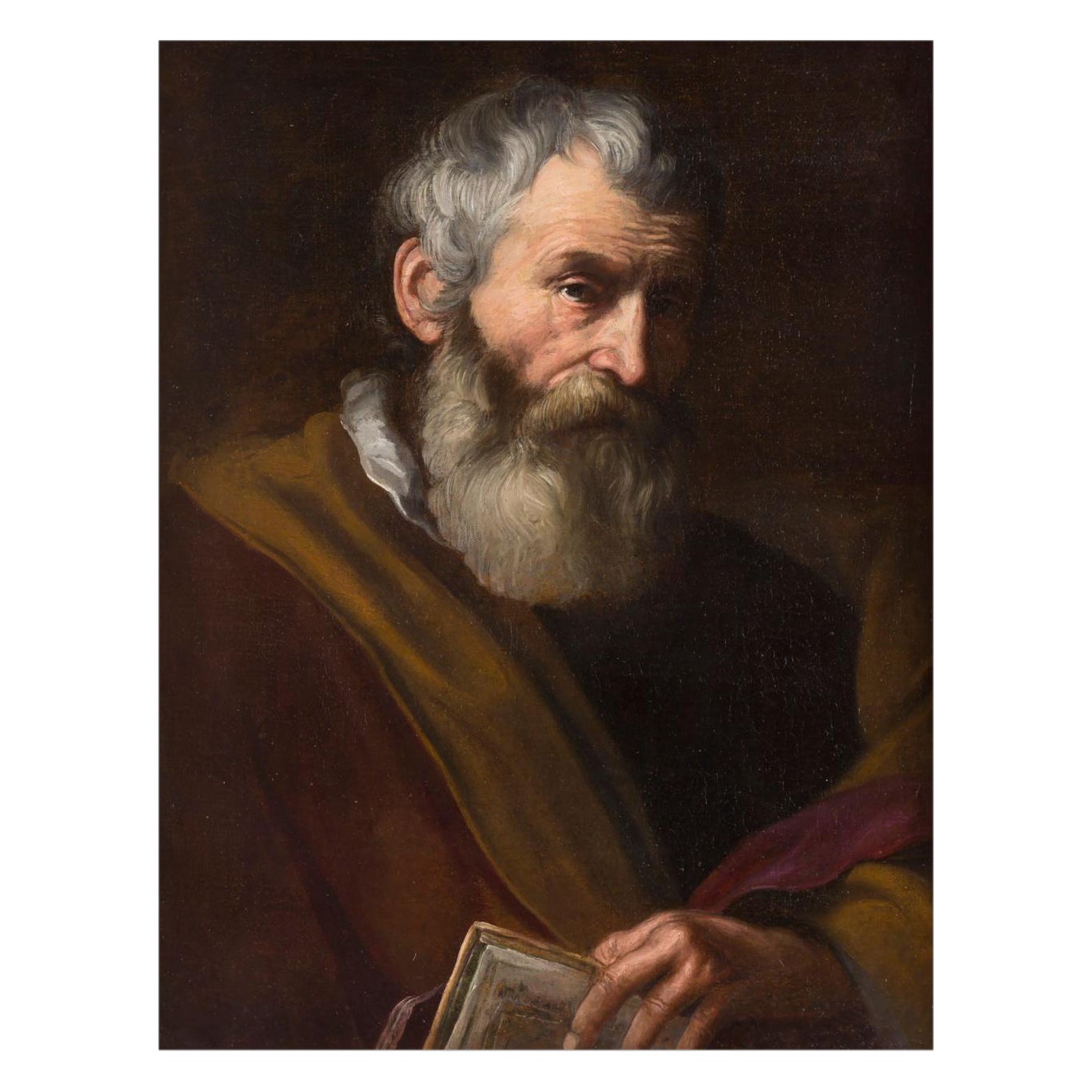 Italienische Schule, 17. Jahrhundert, Nachfolger von Jusepe Ribera "Bärtiger Mann"