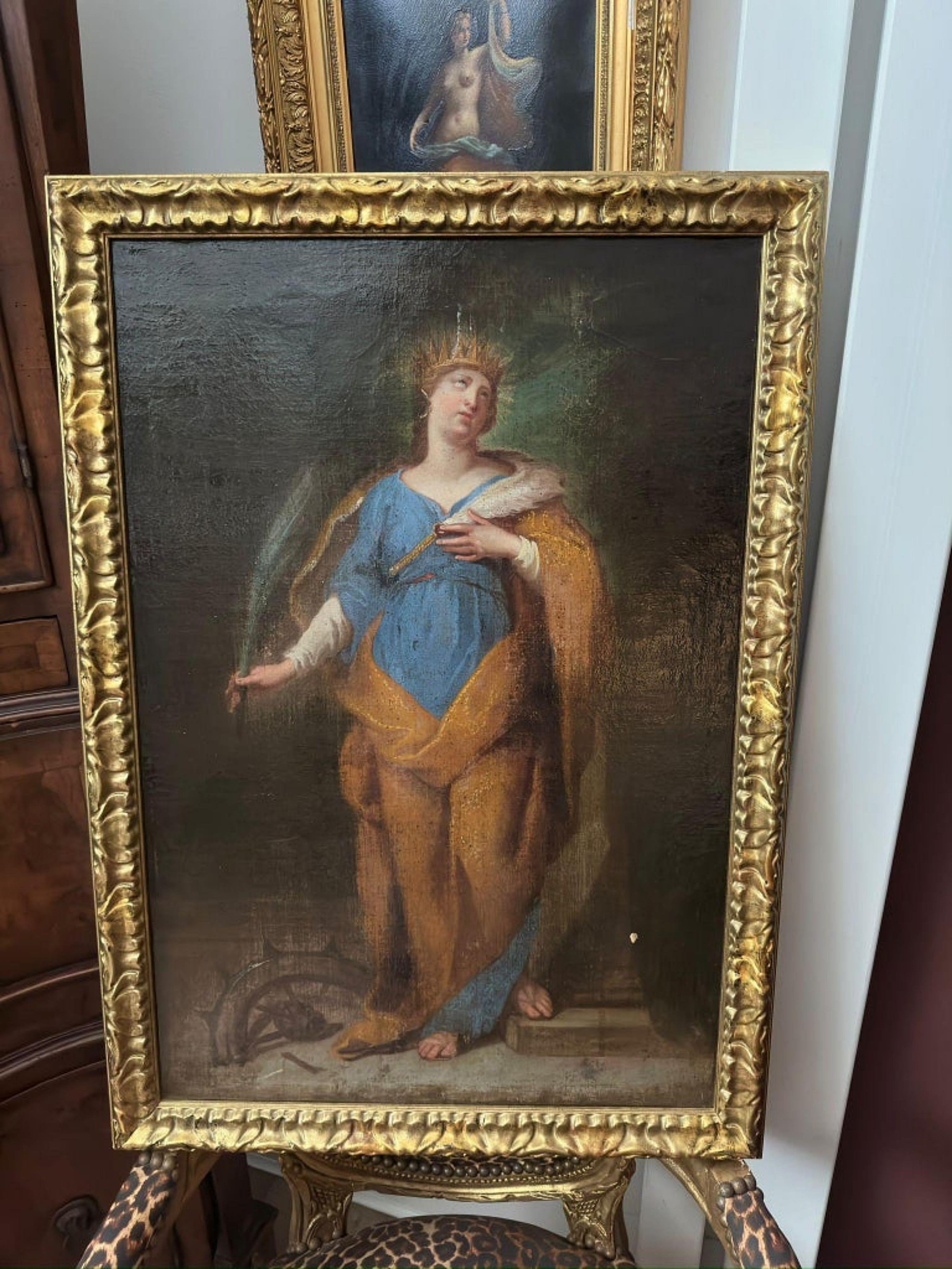 Italian School, 17th Century "Santa Catalina" For Sale at 1stDibs