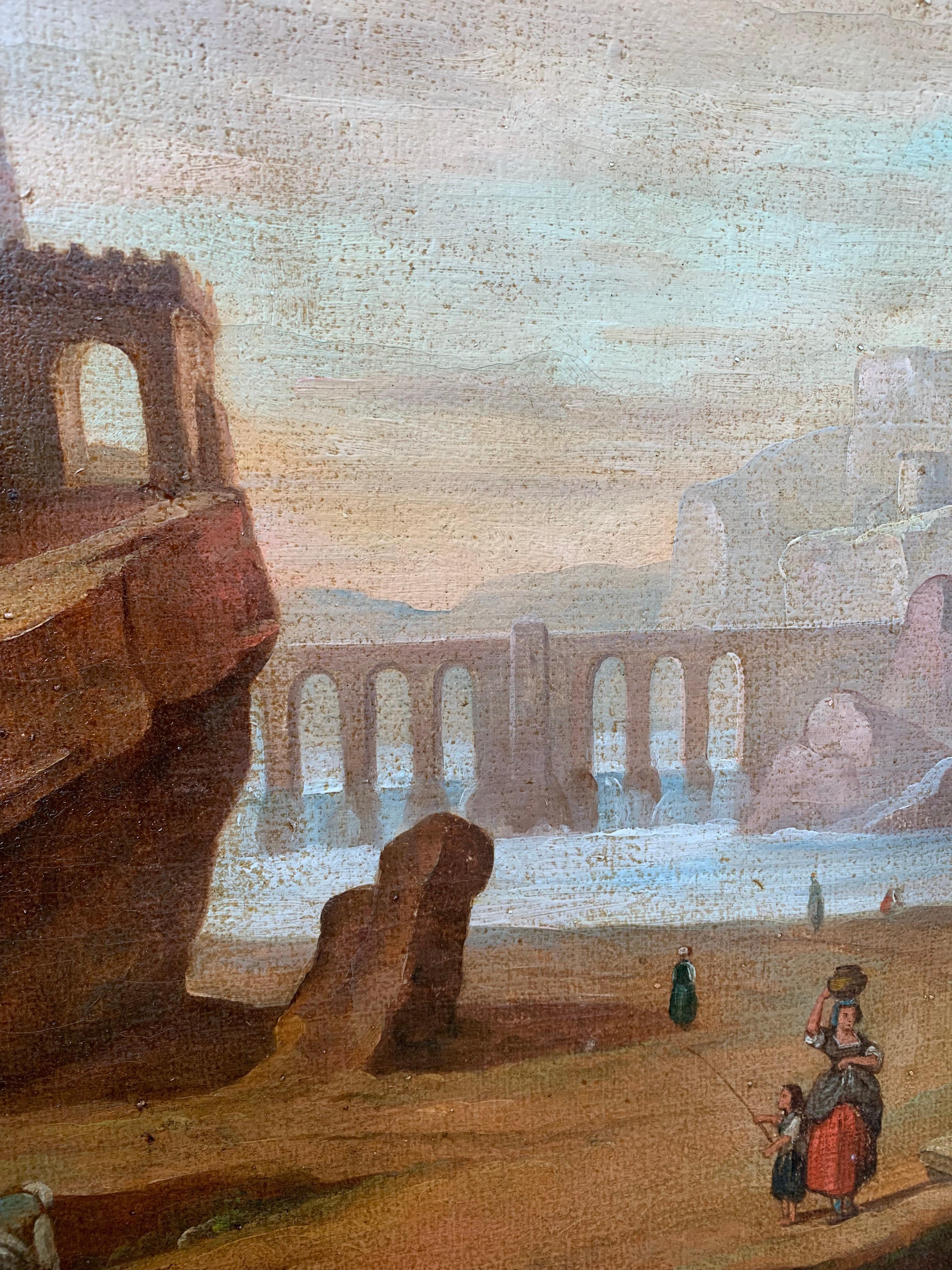 roman aqueduct painting