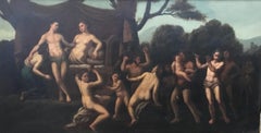 18th-19th Century Italian Baroque Allegorical Mythical Nudes "Virtue of Vice"