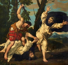 Italienische Schule nach Domenichino aus dem 18. Jahrhundert  „Martyrdom des heiligen Peter“