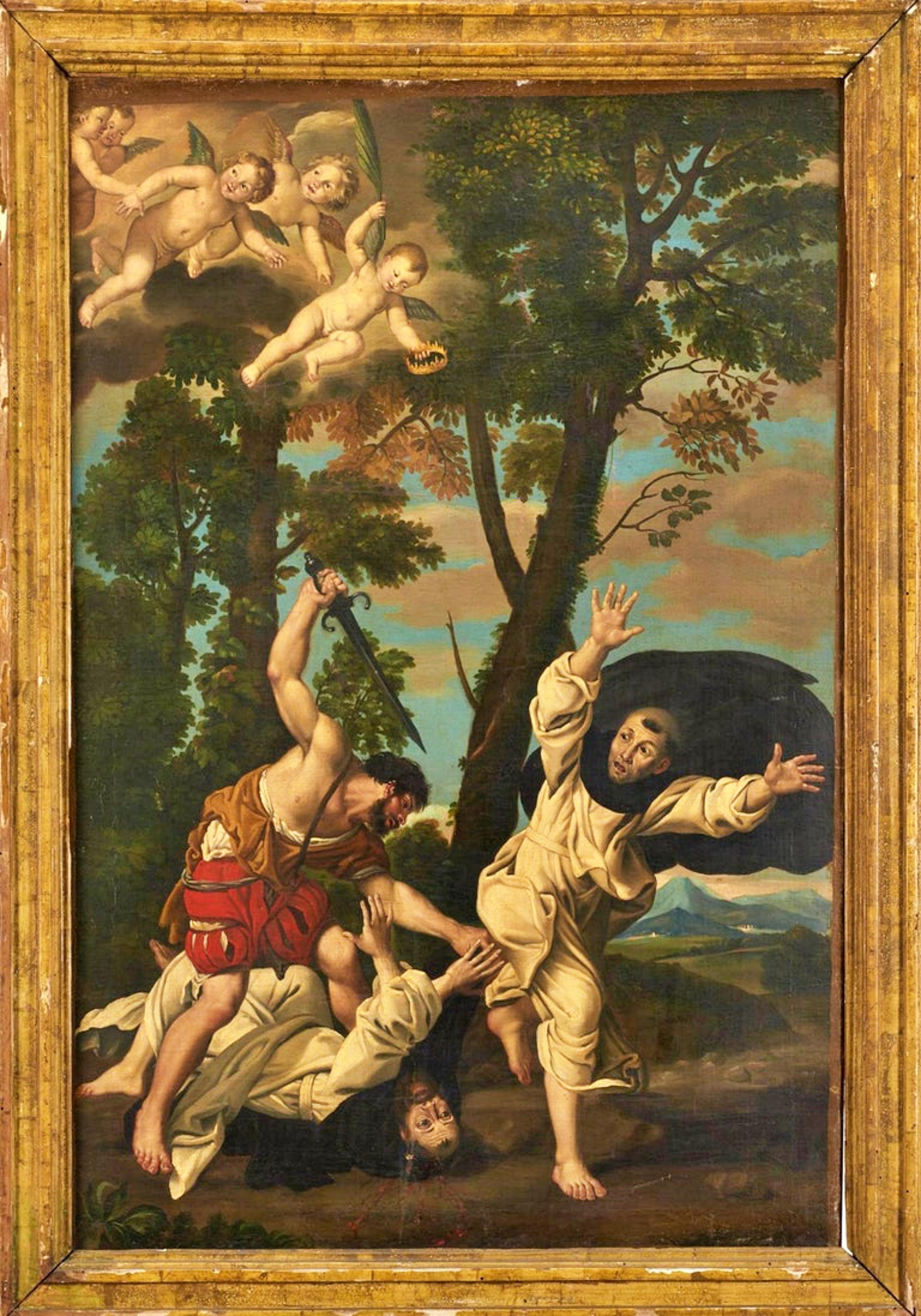 Oiled Italian School according to Domenichino 18th century  