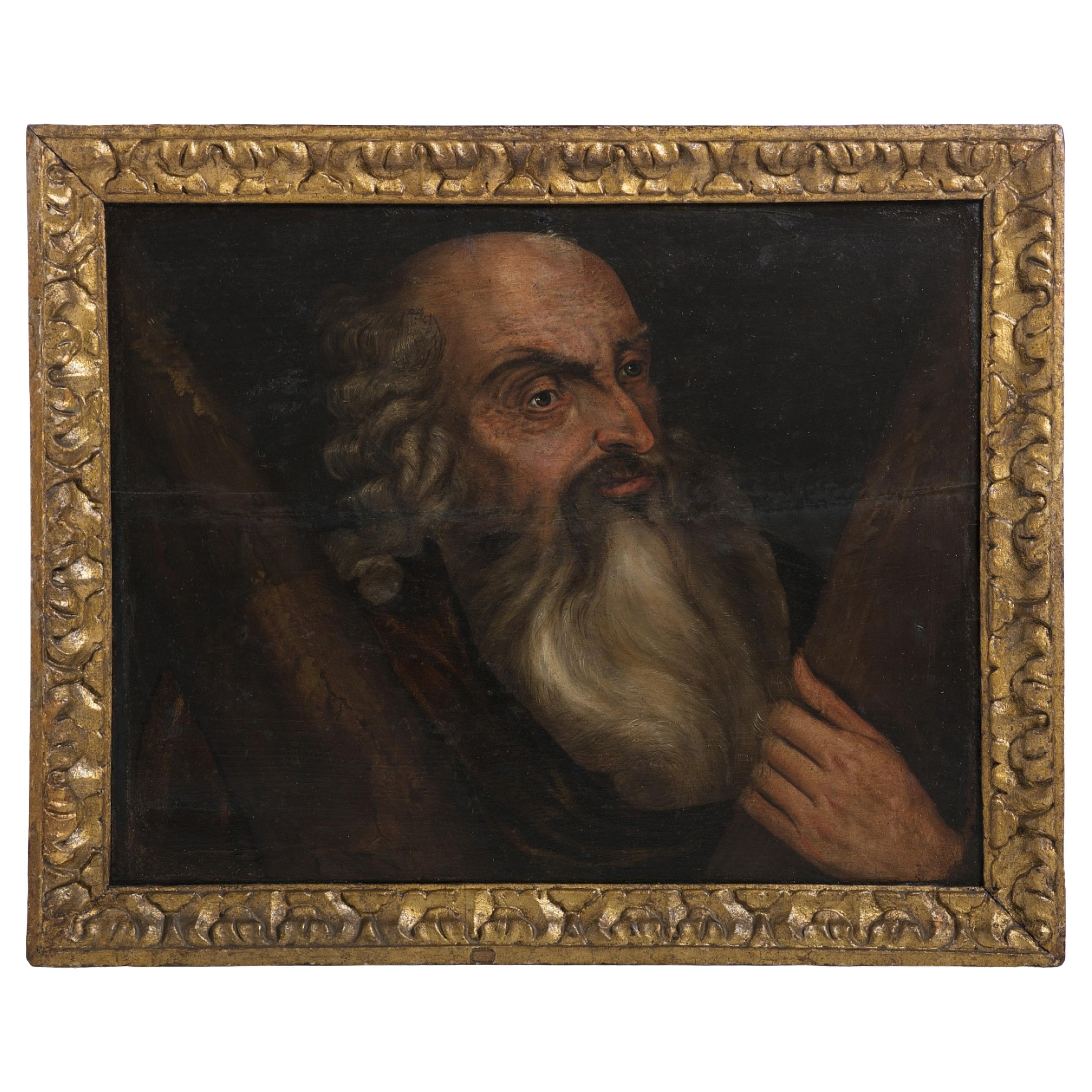 Italian School  "Apostle" 17th Century For Sale