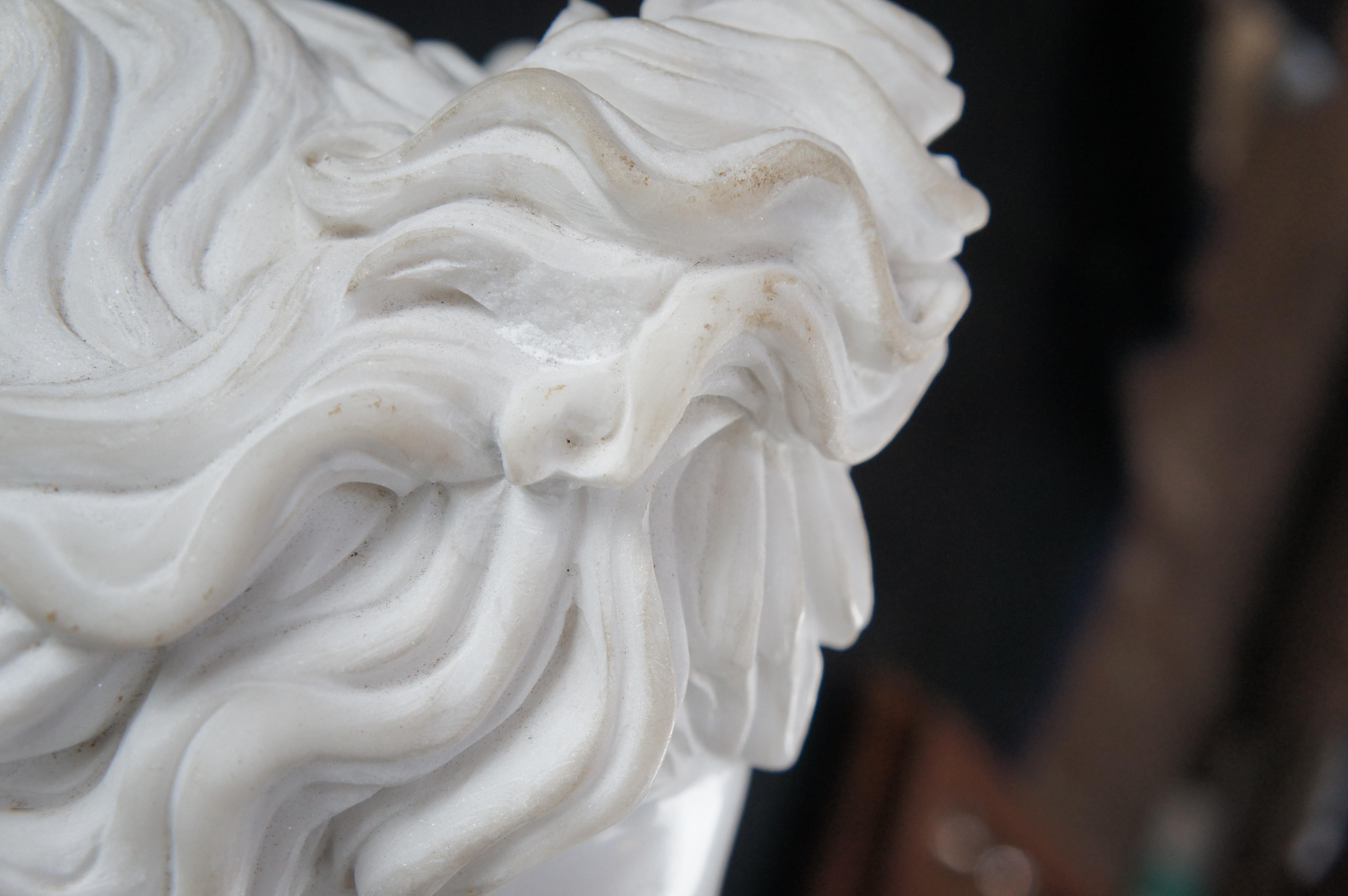 Ecole Italienne Sculpture en Marbre Sculpture d'épaule Apollo 25