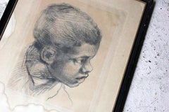 Italian School Engraving by Alphonse Leroy after Paolo Veronese, Head of a Boy