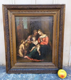 École italienne, Madonna Of Divine Love, sur panneau, 17e-18e siècle