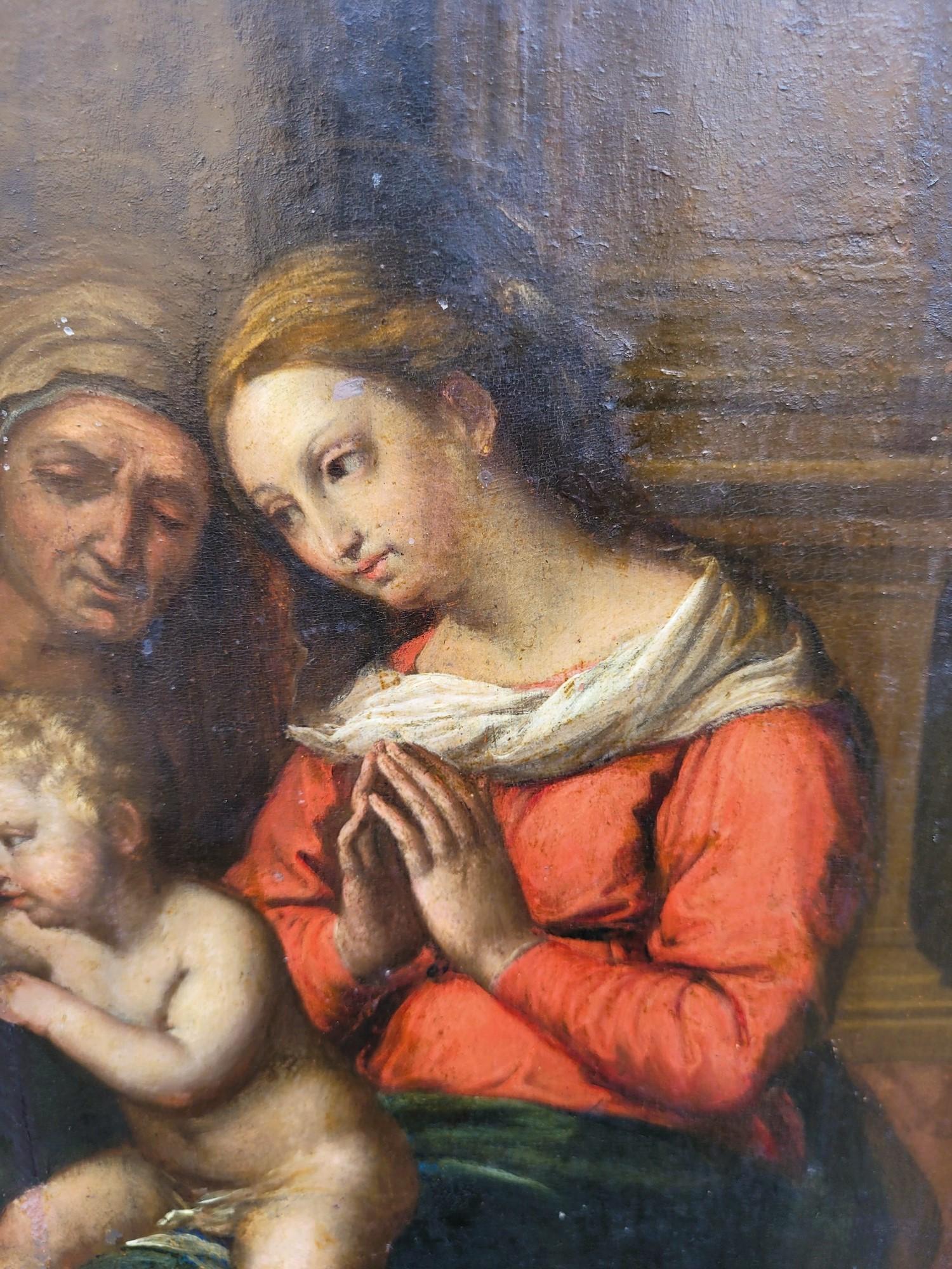 Renaissance Italian School, Madonna Of Divine Love, On Panel, 17th/18th Century For Sale