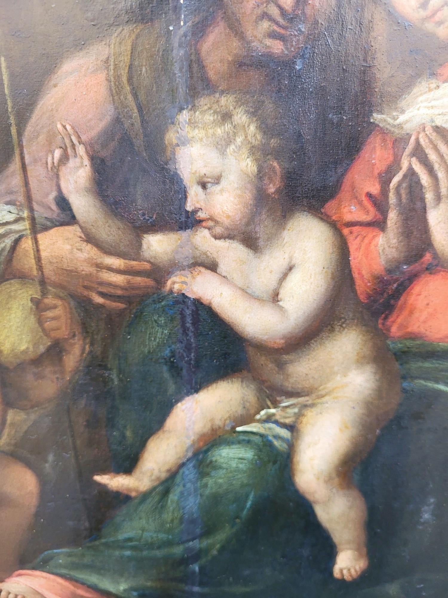 Italian School, Madonna Of Divine Love, On Panel, 17th/18th Century In Good Condition For Sale In MARSEILLE, FR