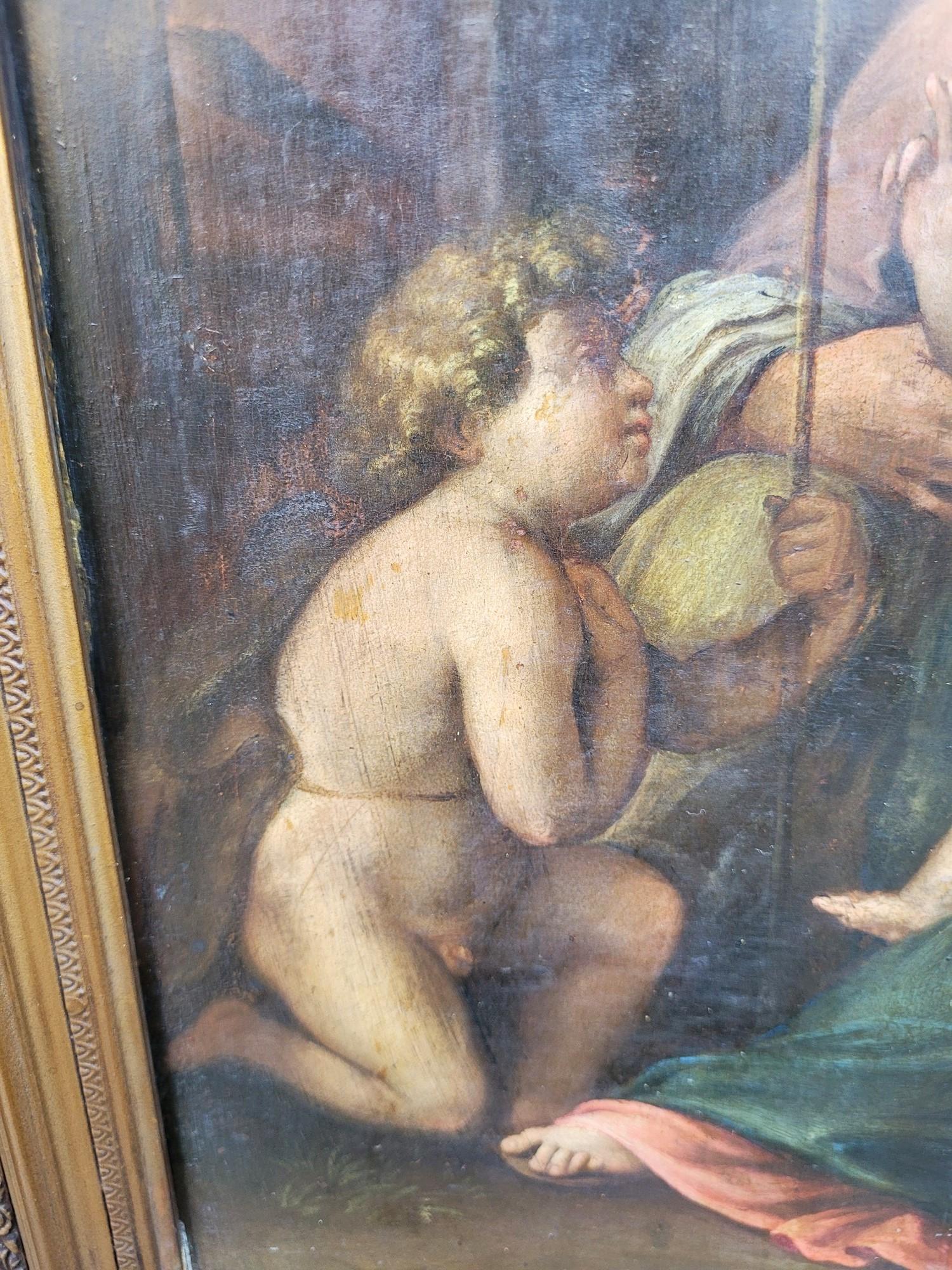 17th Century Italian School, Madonna Of Divine Love, On Panel, 17th/18th Century For Sale