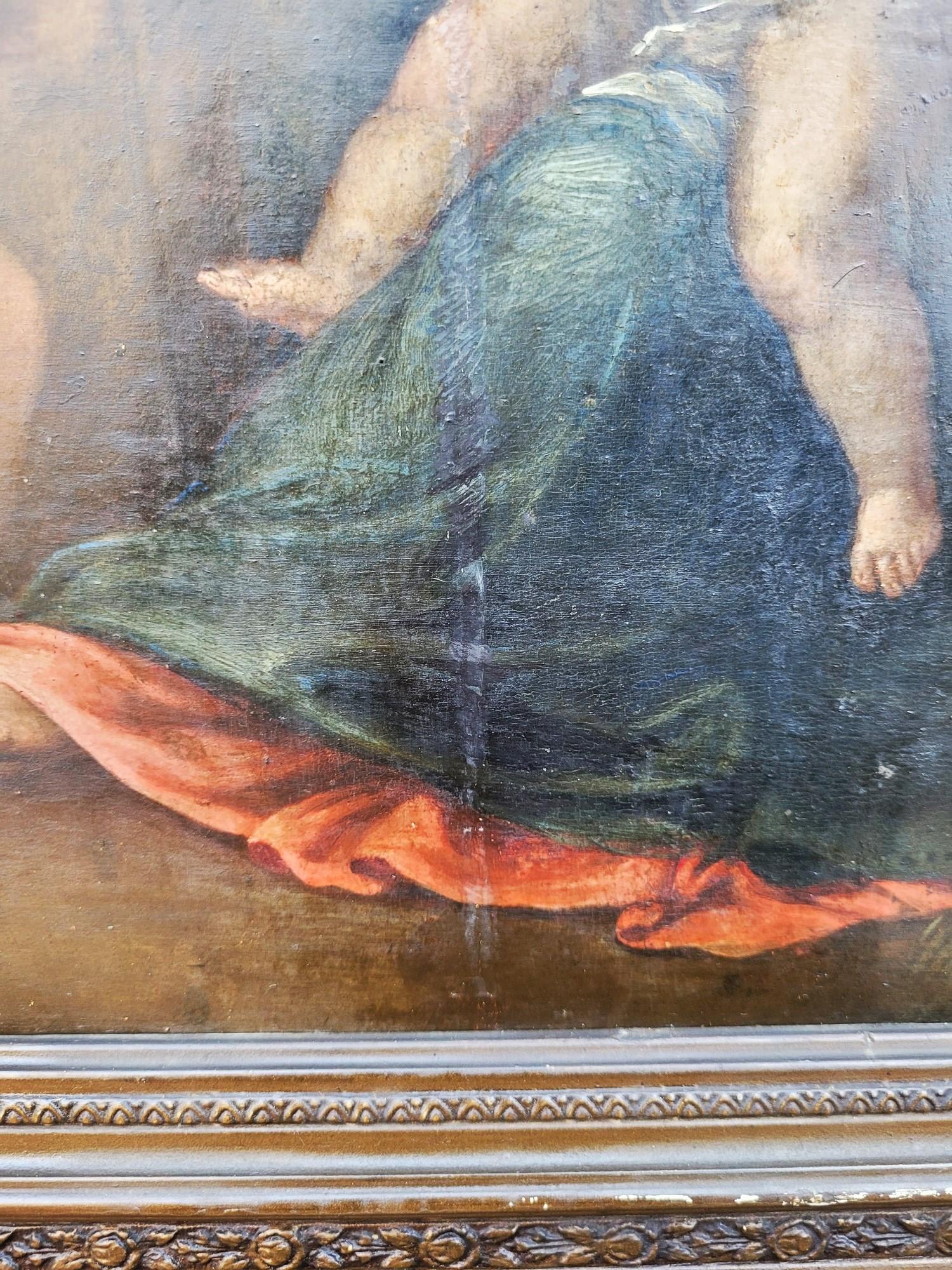 Italian School, Madonna Of Divine Love, On Panel, 17th/18th Century For Sale 1
