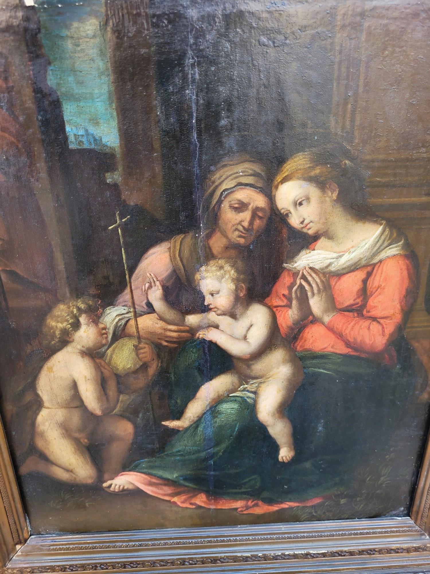 Italian School, Madonna Of Divine Love, On Panel, 17th/18th Century For Sale 2
