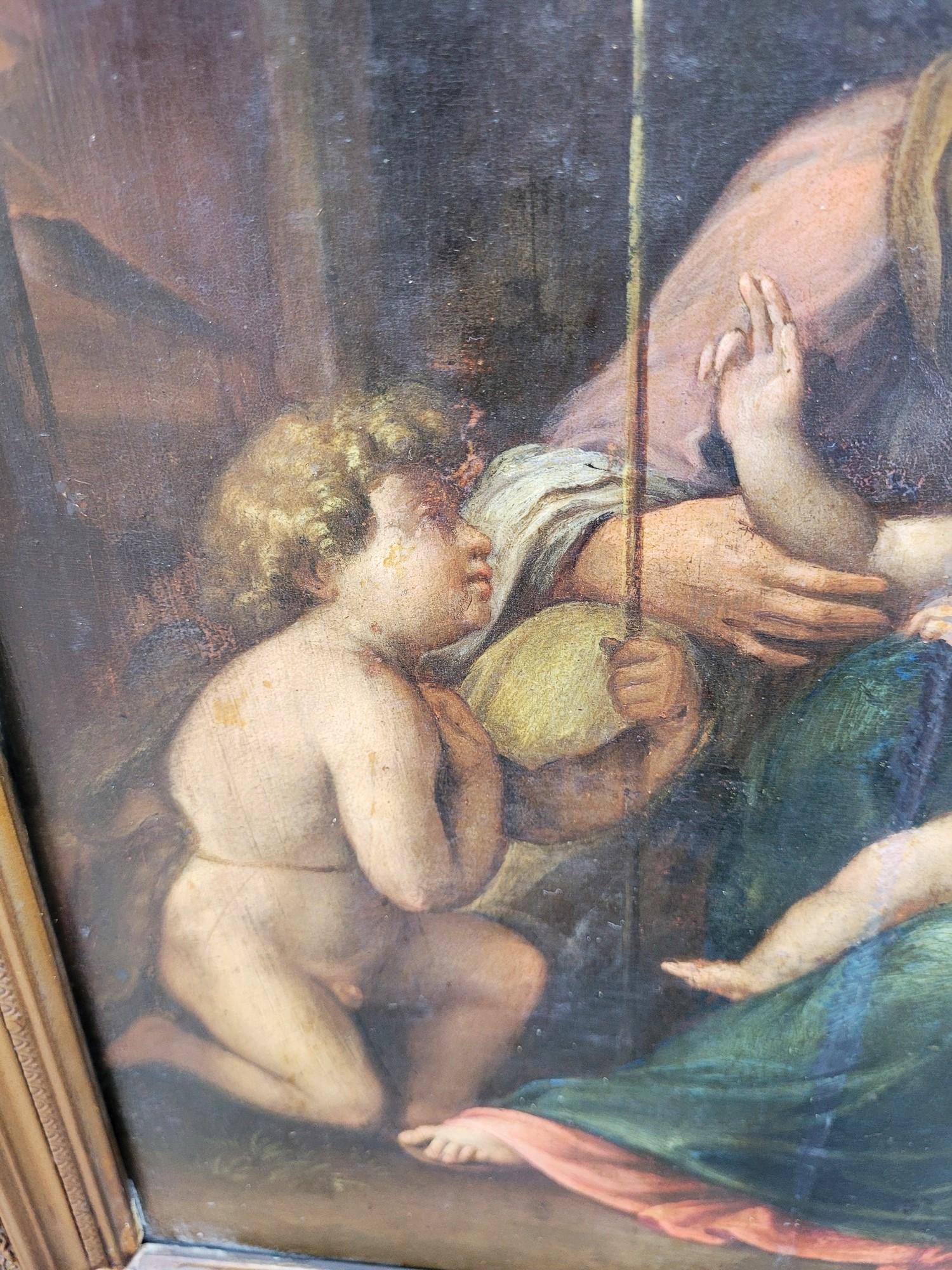Italian School, Madonna Of Divine Love, On Panel, 17th/18th Century For Sale 3