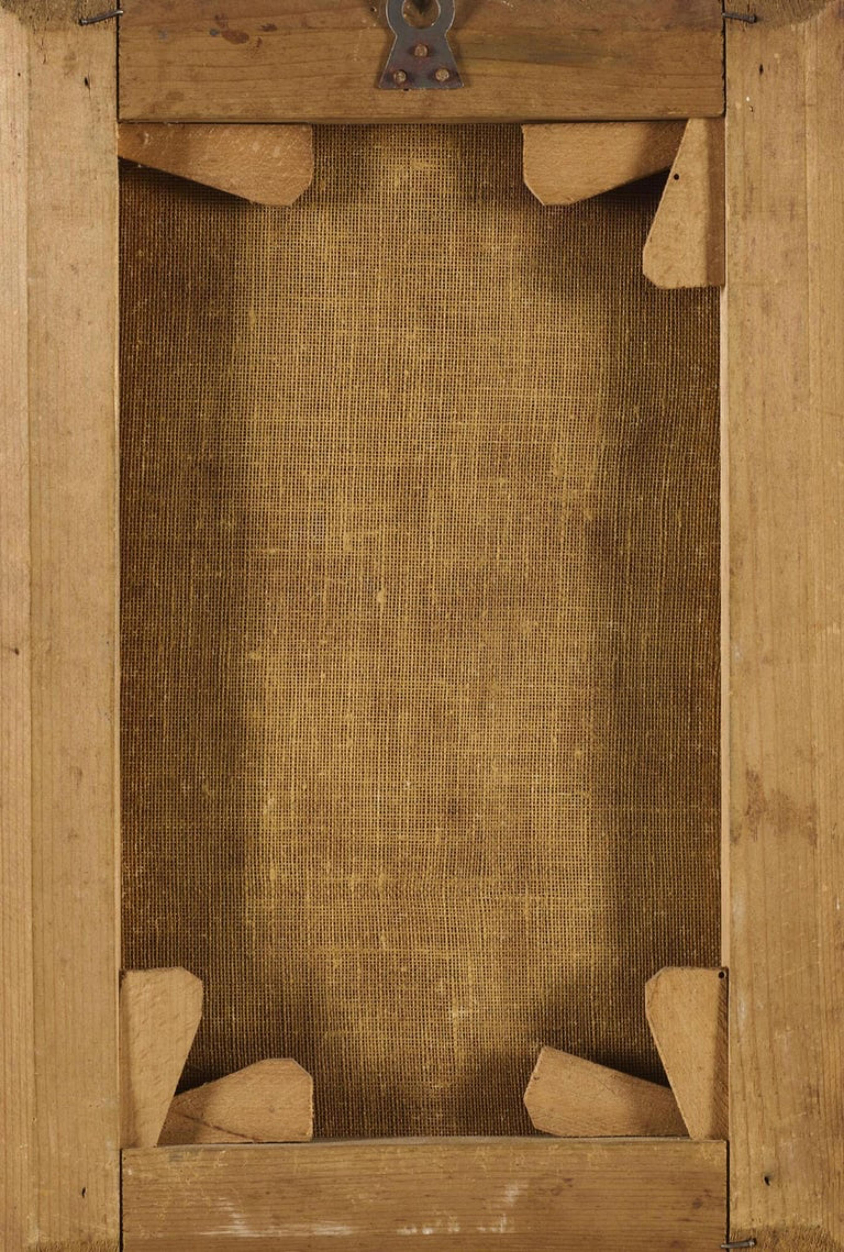 École italienne du XVIIe siècle.
« San Juan Evangelista »
huile sur toile
sans cadre
35cm x 24

Jean (Bethsaïde, vers 10 ans - Éphèse, 98 ou années suivantes) était un apôtre de Jésus. La tradition chrétienne l'identifie à l'auteur du quatrième