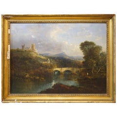 Italian School Oil on Canvas Antique Italian School Oil on Canvas