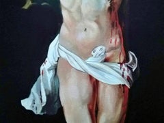 Italian School Painting 20th Century "Crucified"