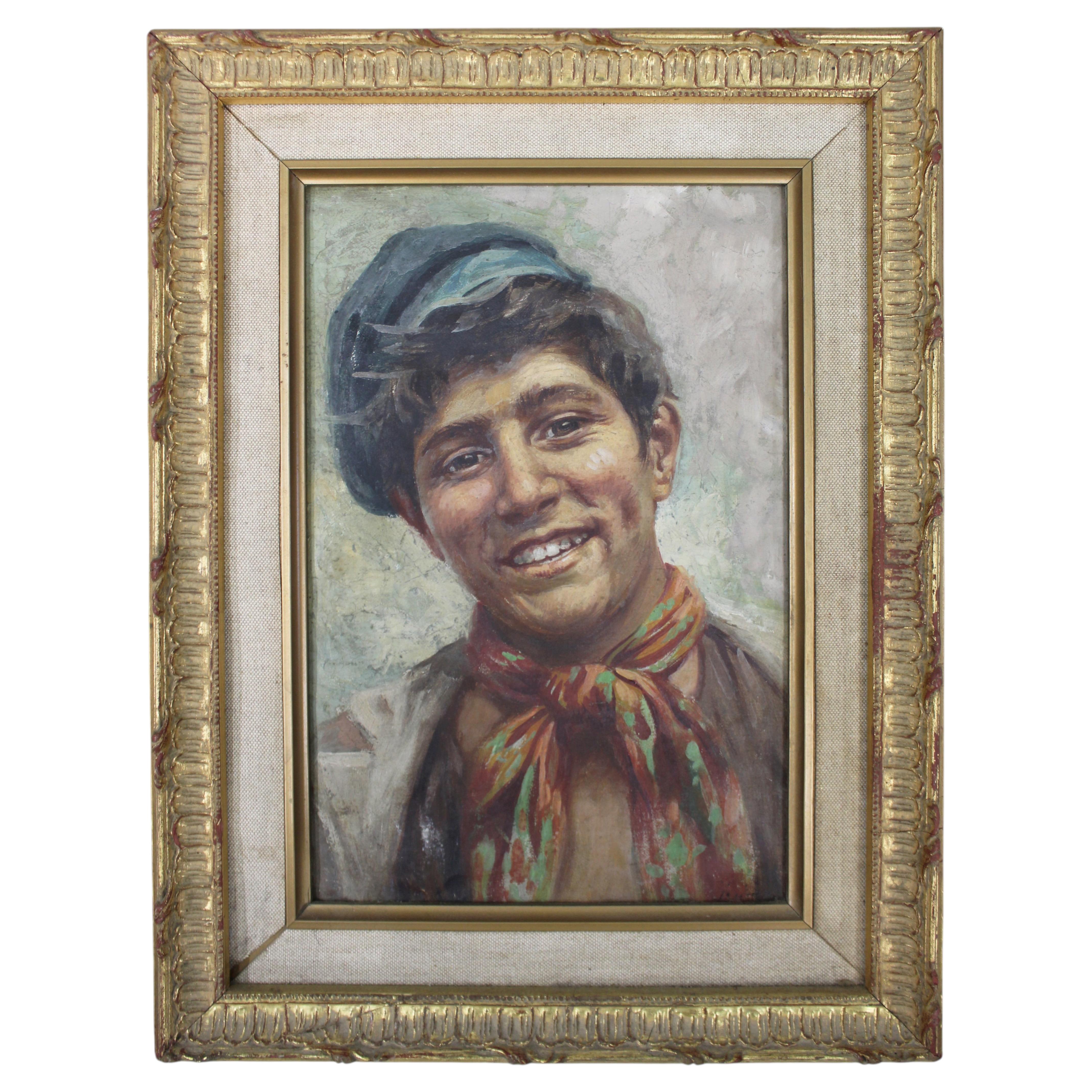 Italian School Portrait of a Neapolitan Youth, c.1920