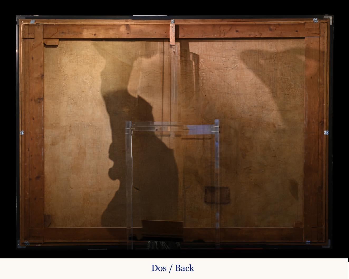 Italienische Schule: Das Studio des Bildhauers. Großes Gemälde aus dem 19. Jahrhundert. im Angebot 1