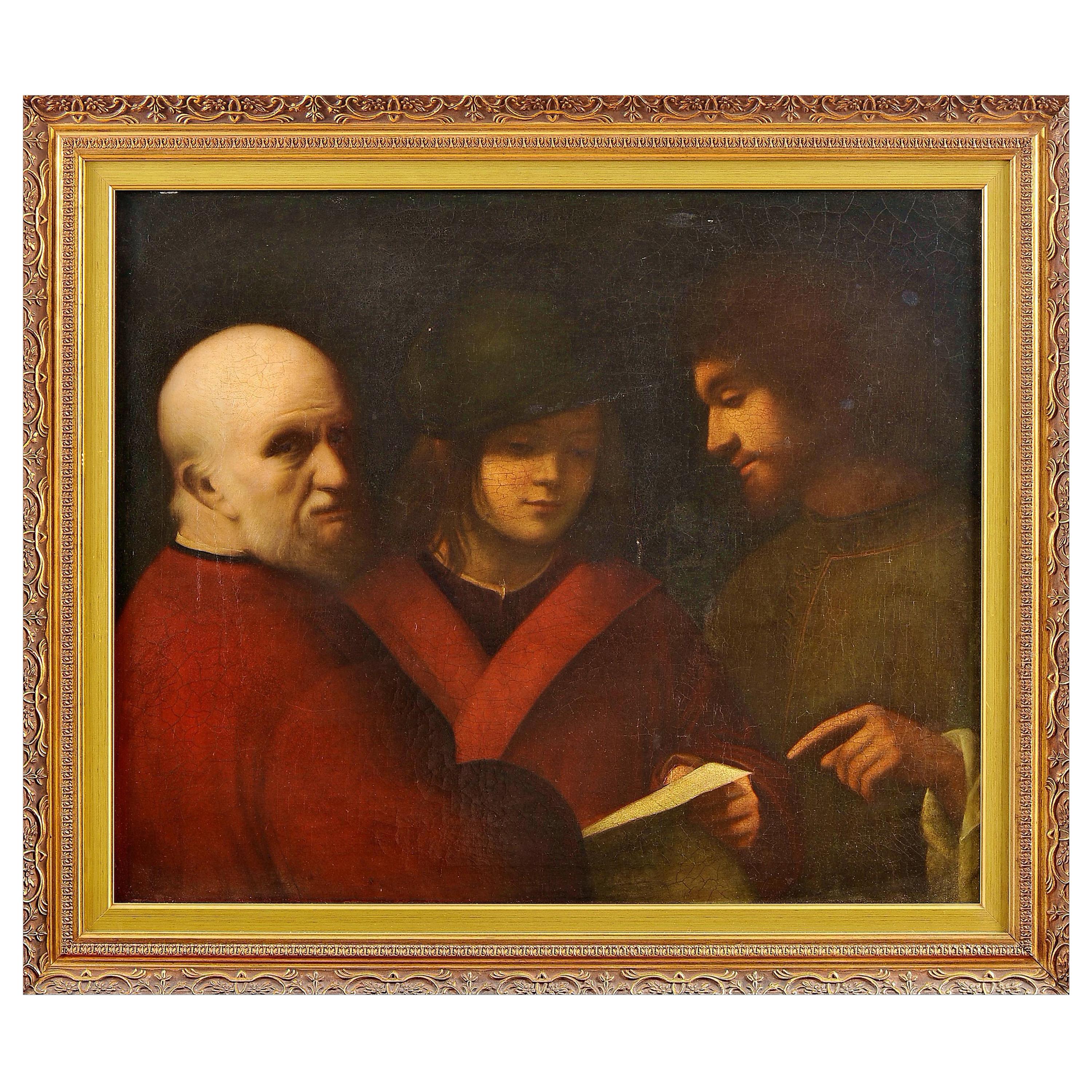 Italian School "The Three Ages of Many" Copy 18th Century by Giorgione