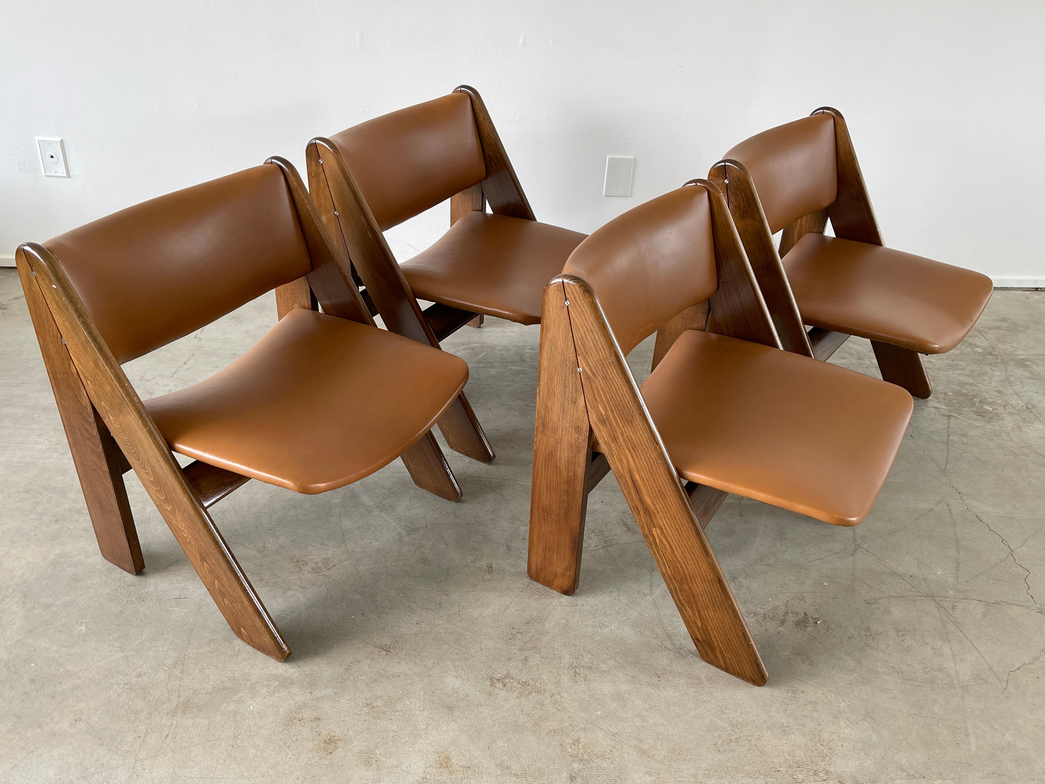 Italian Scissor Chairs In Good Condition In Beverly Hills, CA