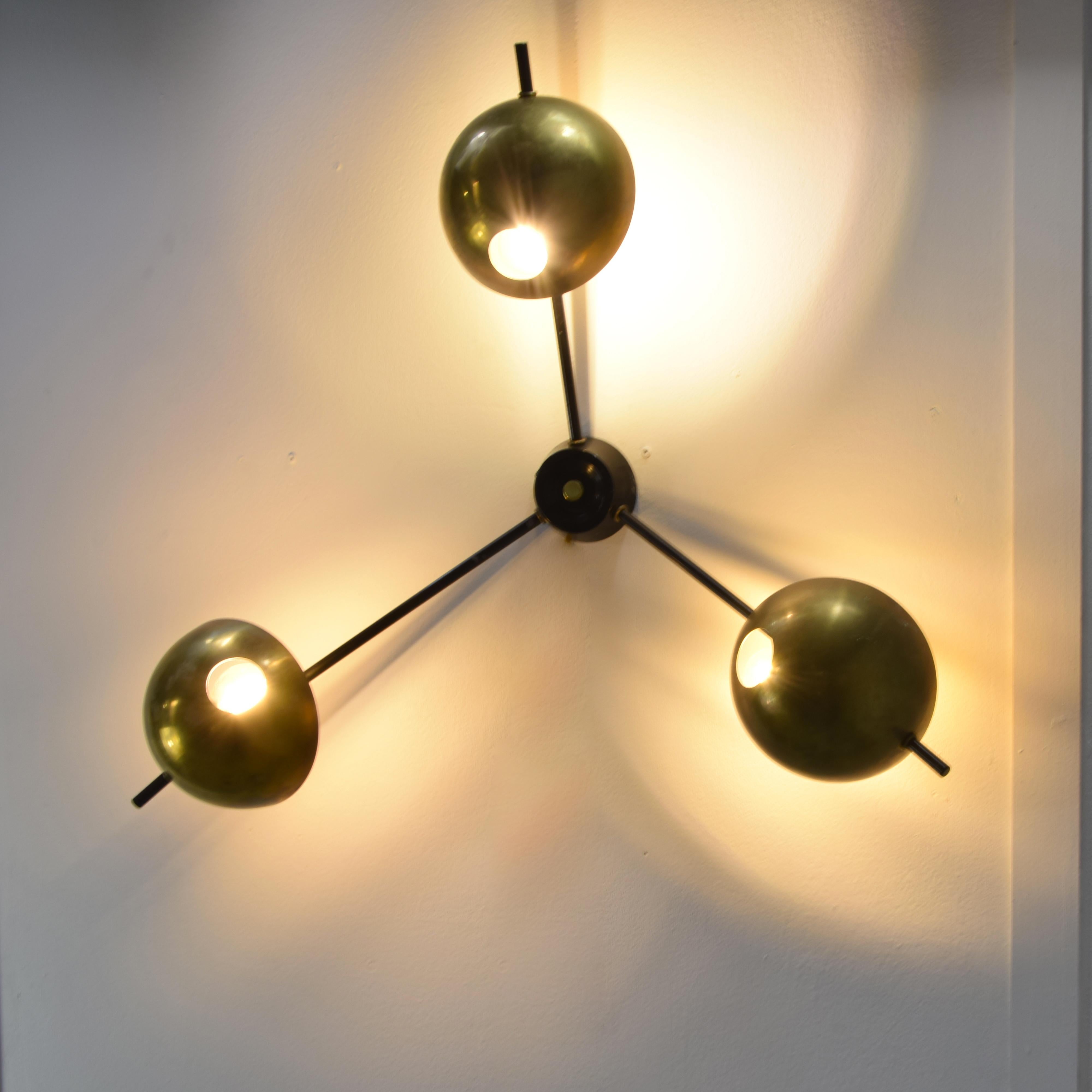 Metallo Italian sconce by Stilnovo 1960s in vendita
