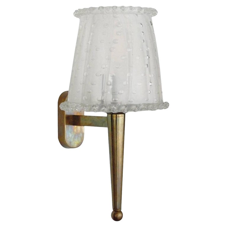 Applique Murale Italienne De Design Et De Style Brutaliste Des Années 1960-1970 En Bronze Et Verre Fumé