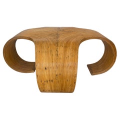 Mesa de centro italiana de bambú en forma de lápiz, c.1975