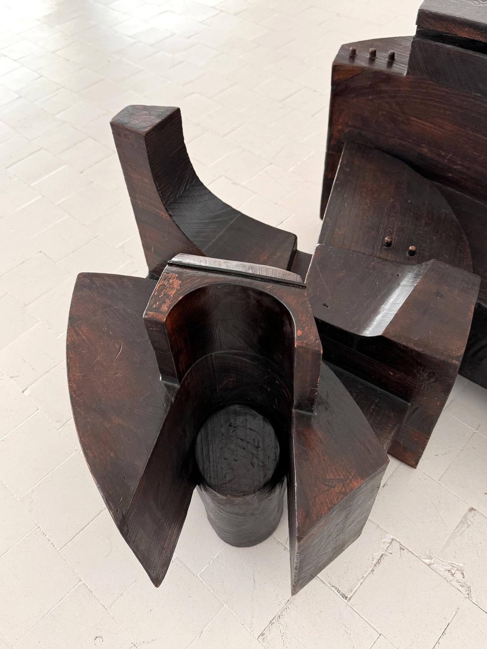 Italienischer skulpturaler italienischer Couchtisch von Nerone Patuzzi für Forme e Superfici, 1971 11