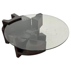 Italienischer skulpturaler italienischer Couchtisch von Nerone Patuzzi für Forme e Superfici, 1971