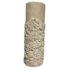 Italian Sculptural Mactan Stone Plinth, 1980s