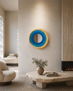 Mediterranean Halo — One-of-a-Kind Circular Mirror in MicroCristallo Fusione
