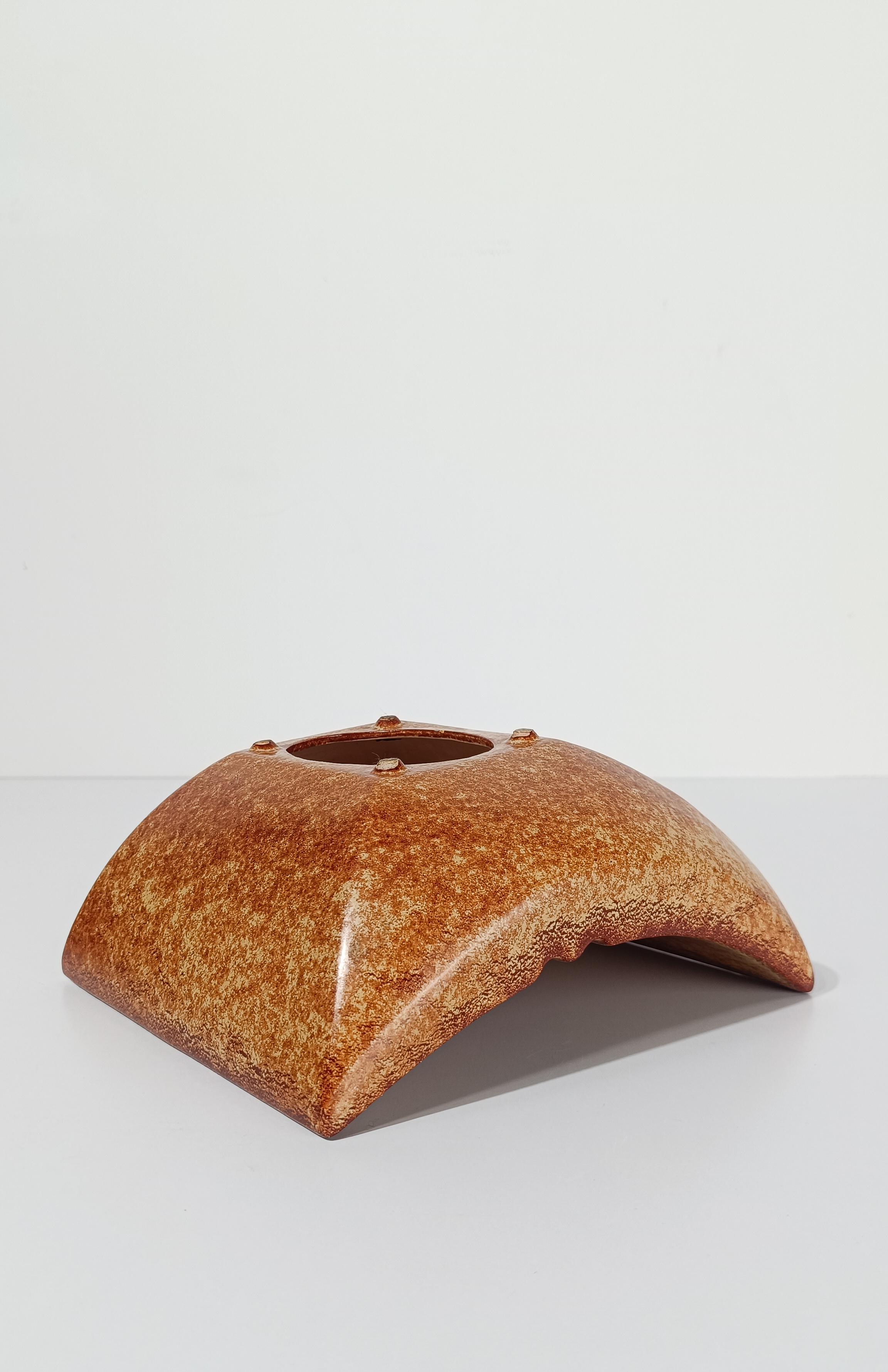 Cendrier sculptural italien Vide-Poche de Roberto Rigon pour Bertoncello Ceramics en vente 3