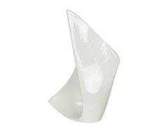 Italienische skulpturale Vase aus weißer Keramik aus Vibi, 1950er Jahre