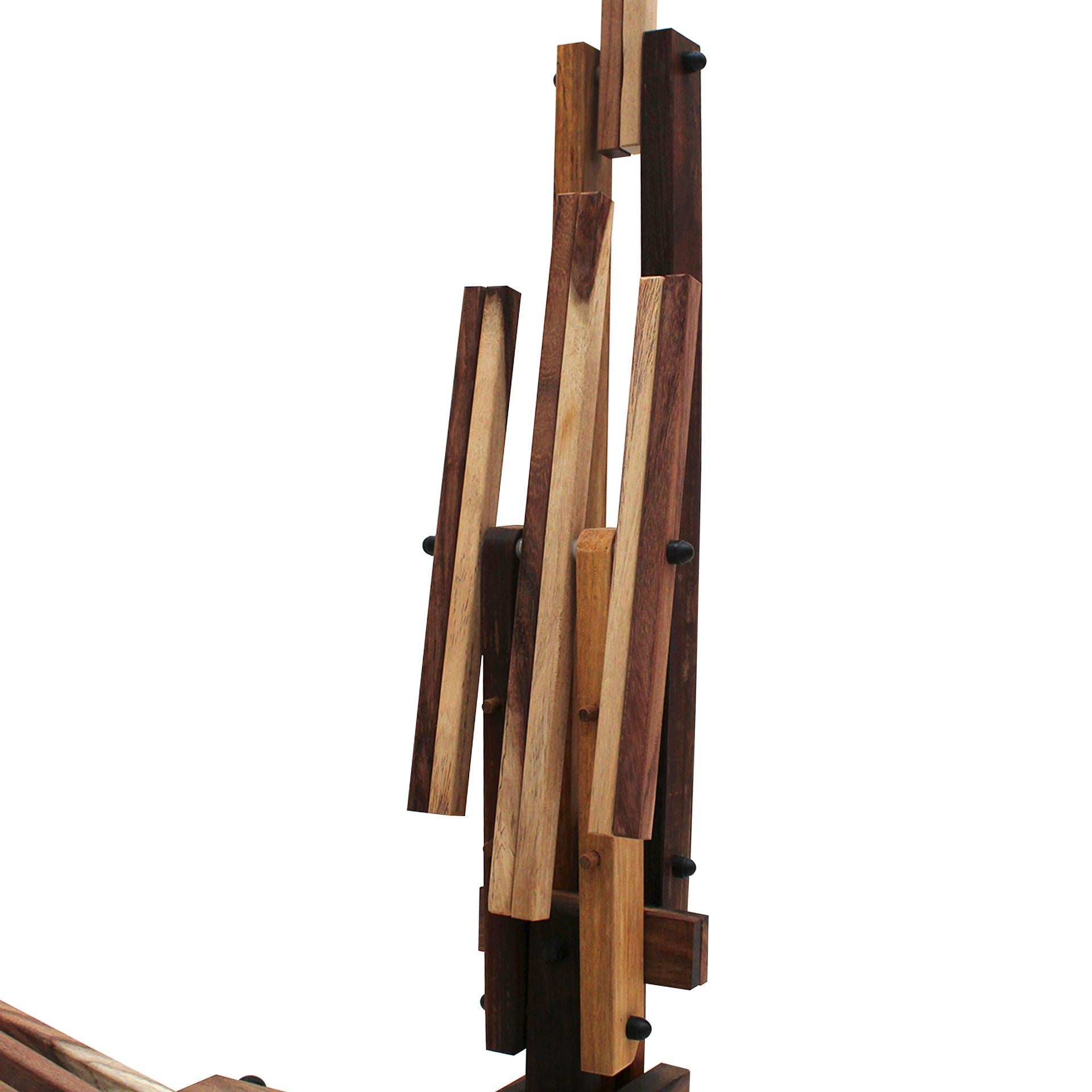 Sedie italiane scultoree in legno Sono di Anacleto Spazzapan, anni '80, set di due in vendita 1