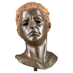 Italian Sculpture 19th Century, Probably in Naples Portrait Head