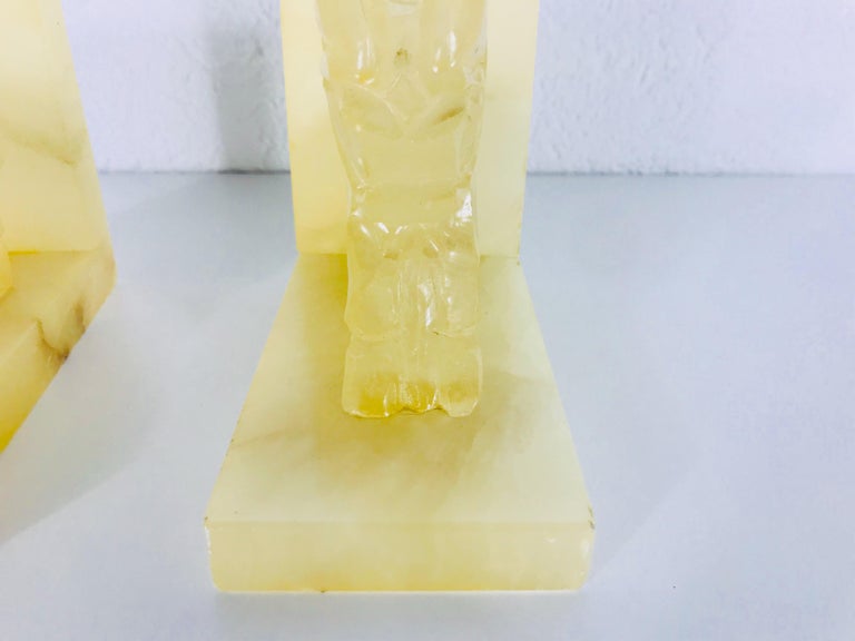 Italian Sculpture Book Ends, Italy, 1970s, Pair For Sale at 1stDibs