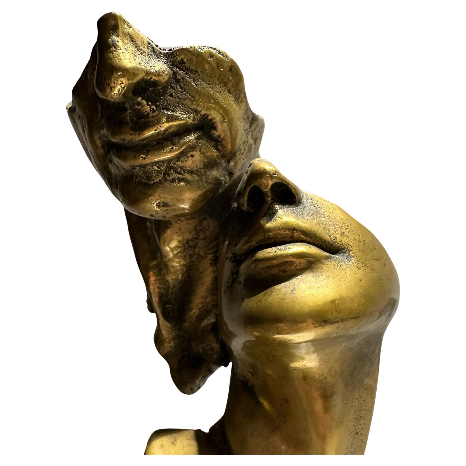 Escultura Italiana Bronce " Amantes " Siglo XX