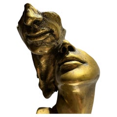Italian Sculpture Bronze " Lovers " 20th Century