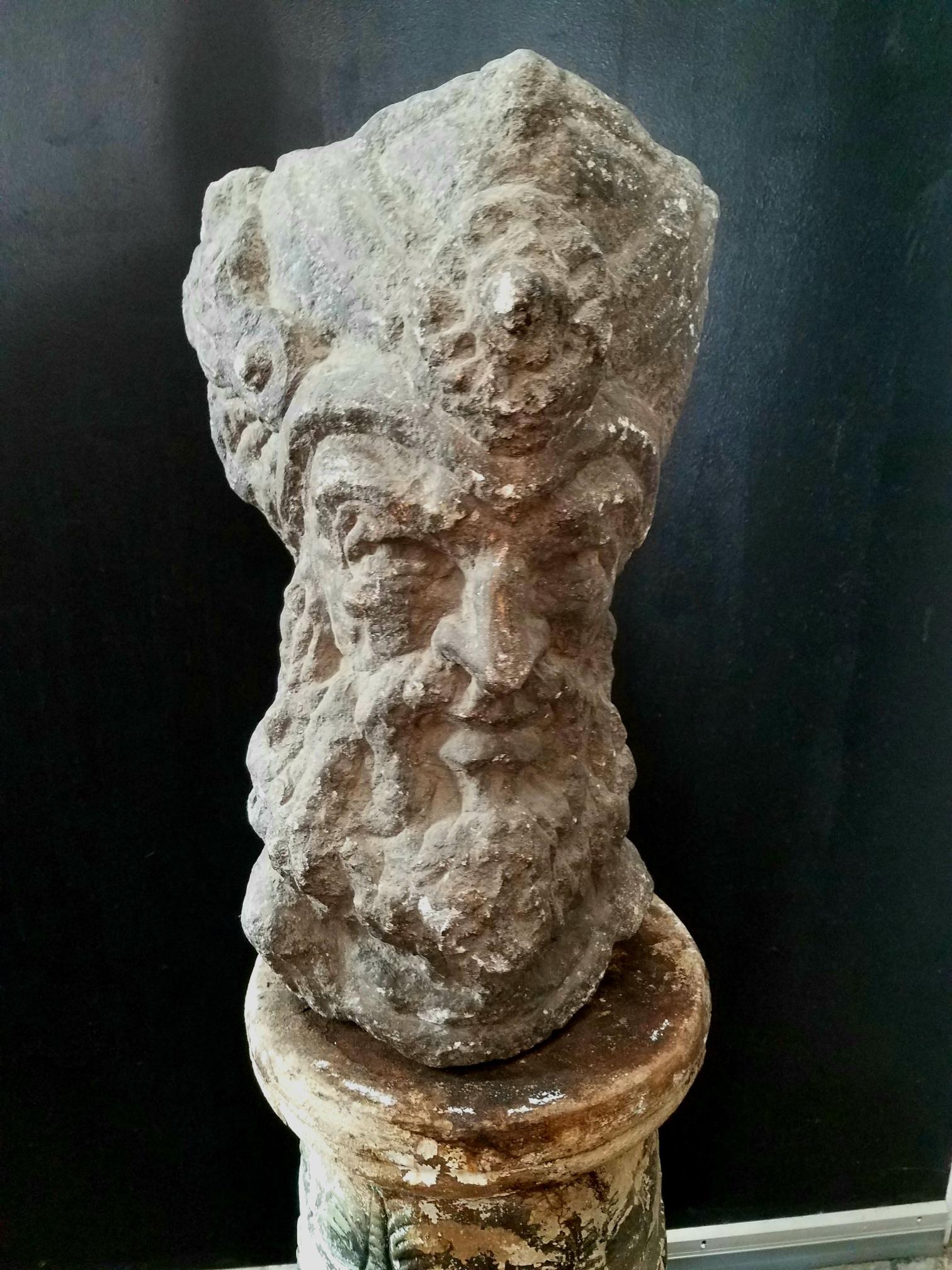 Italian Sculpture from the See Side of Italy In Distressed Condition In Los Angeles, CA