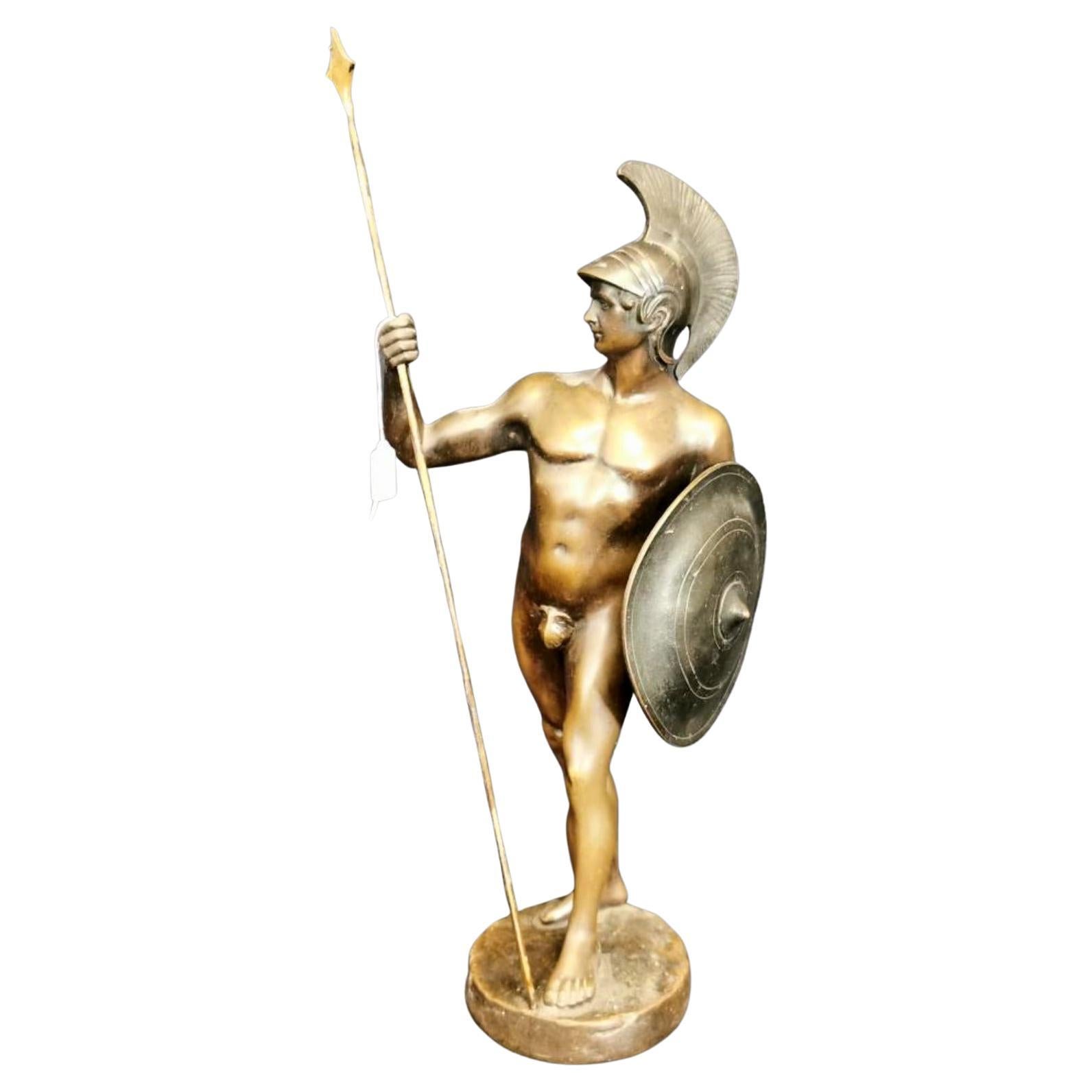 Bronze Sculpture "Portrait of a Greek Warrior" For Sale at 1stDibs