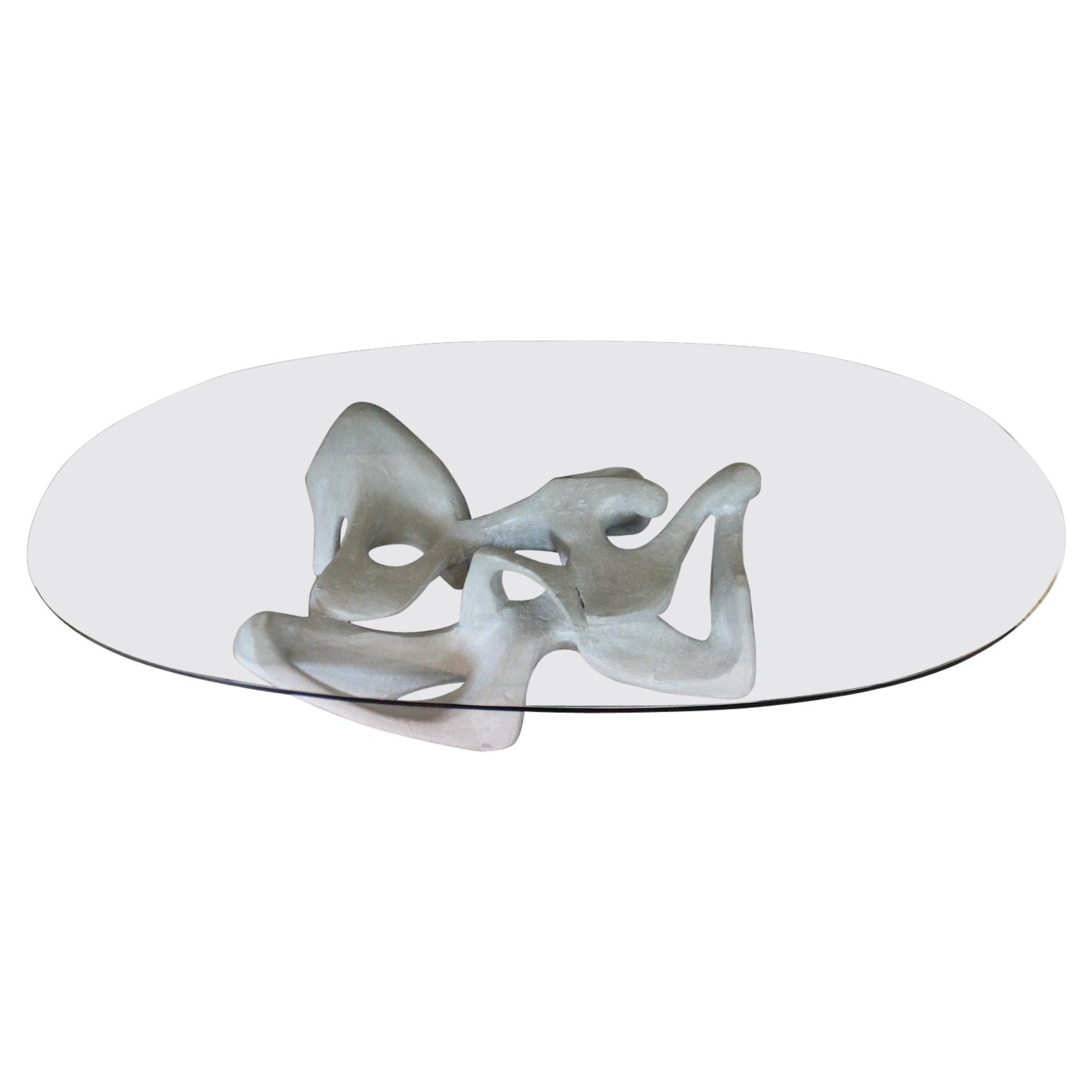 Italian Sculpture "Kamasutra" Coffee Table 20th Century Concrete Molded