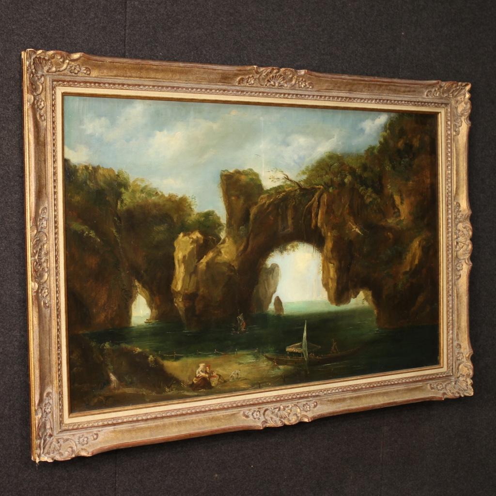 Italian Seascape Painting from the 19th Century For Sale 2