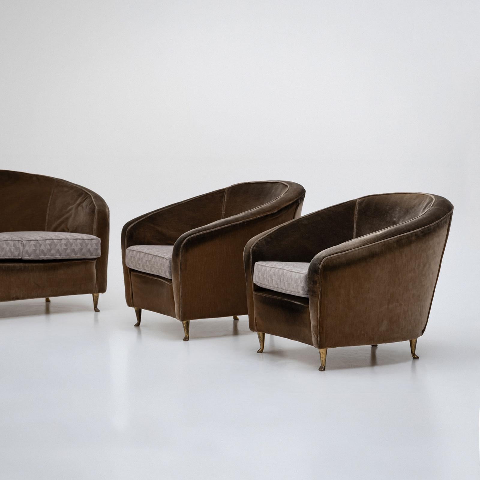 Ensemble de sièges italiens dans le style d'Ico Parisi, années 1950 en vente 1