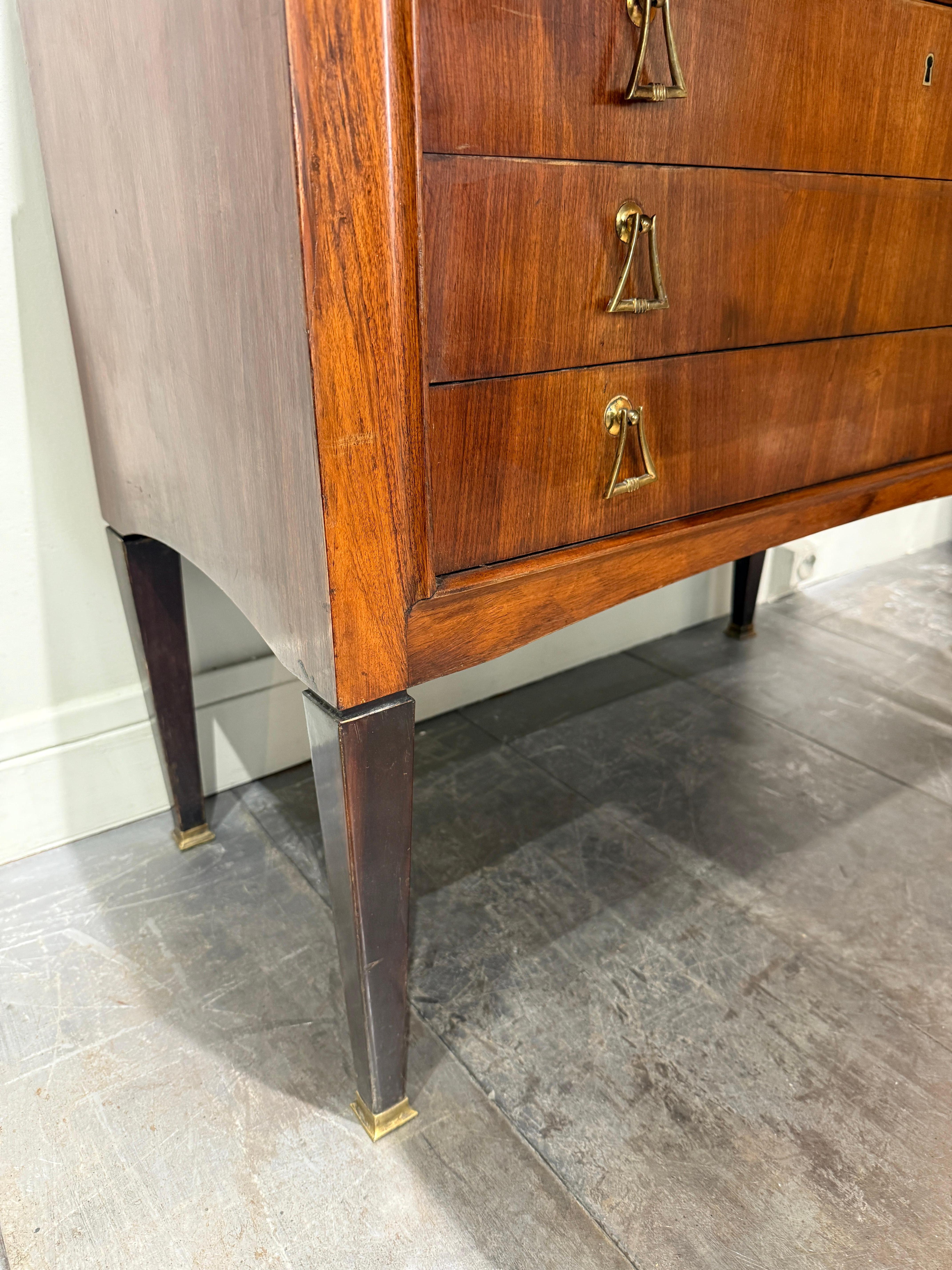 Mid-Century Modern Italian secretary attributed to Paolo Buffa circa 1950 For Sale