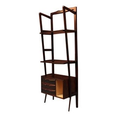 Italian Self-Supporting Beech Bookcase, 1960s