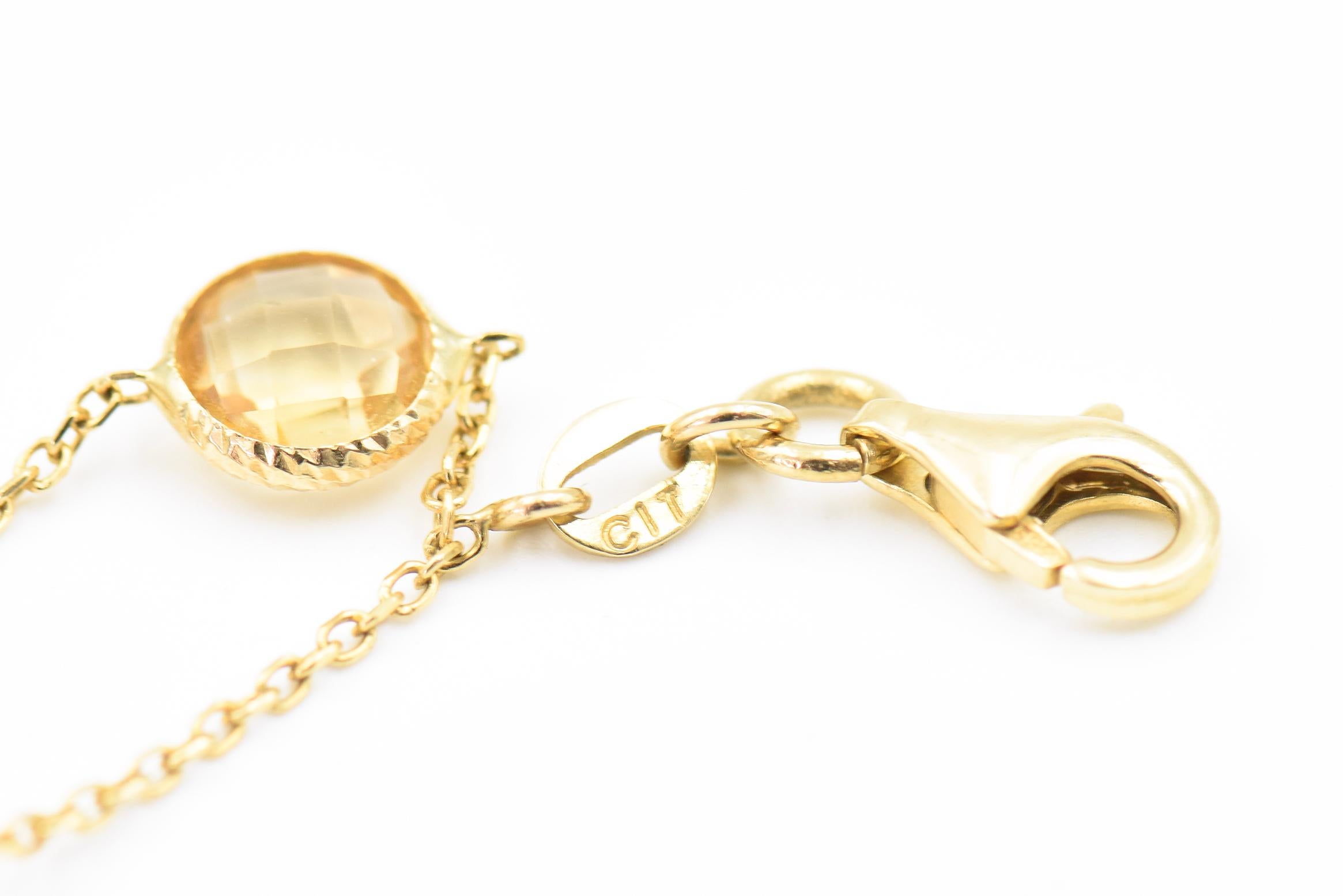 Italienische Halbedelstein Gold Station Halskette Ohrringe & Armband Set im Angebot 11