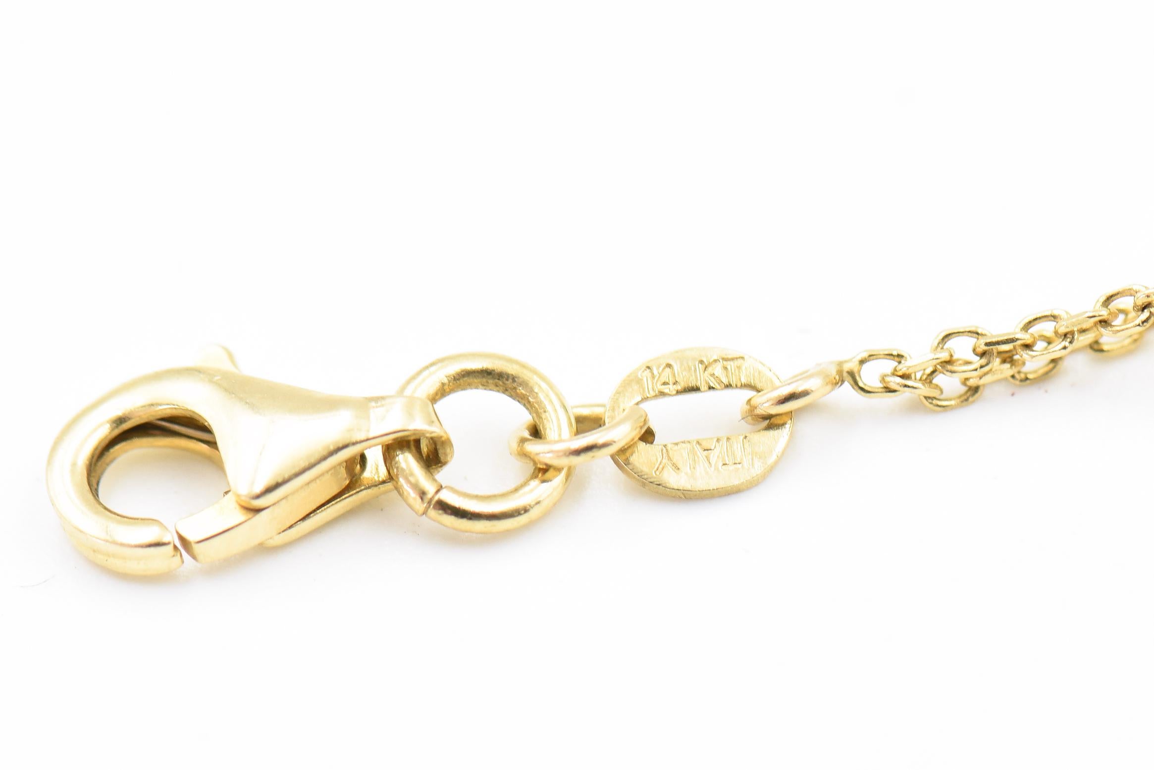 Italienische Halbedelstein Gold Station Halskette Ohrringe & Armband Set im Angebot 12