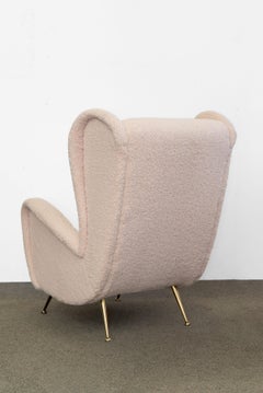 Italian 'Senior' Lounge Chair, Marco Zanuso, Boucle