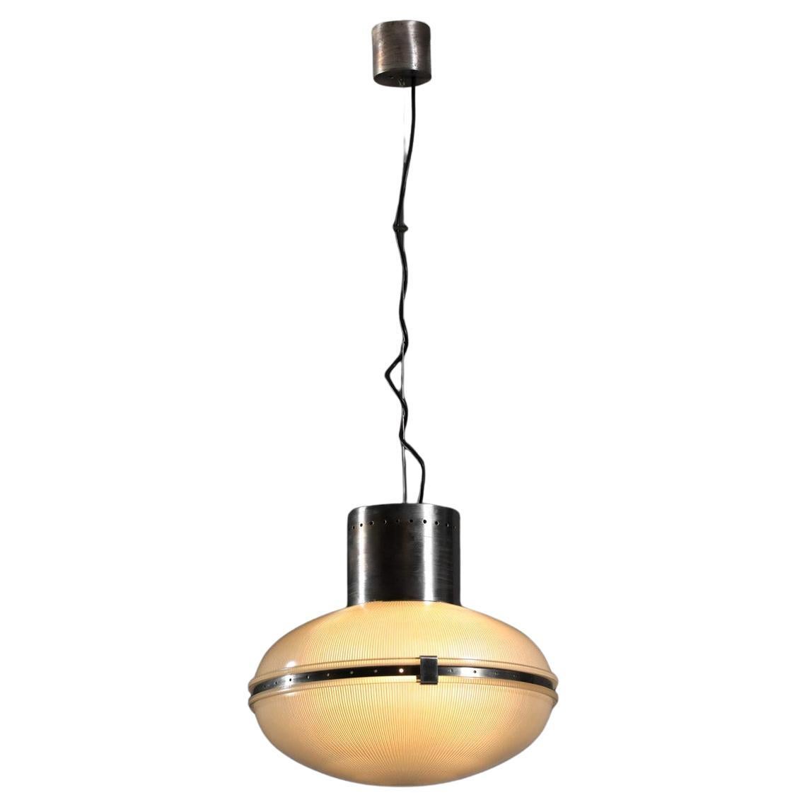Italian Sergio Mazza glass pendant lamp from the 1960s For Sale